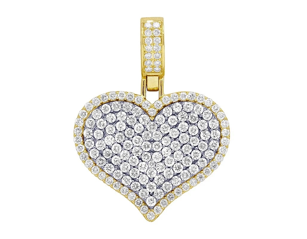 LADIES REAL DIAMOND HEART PENDANT (1 of 2)