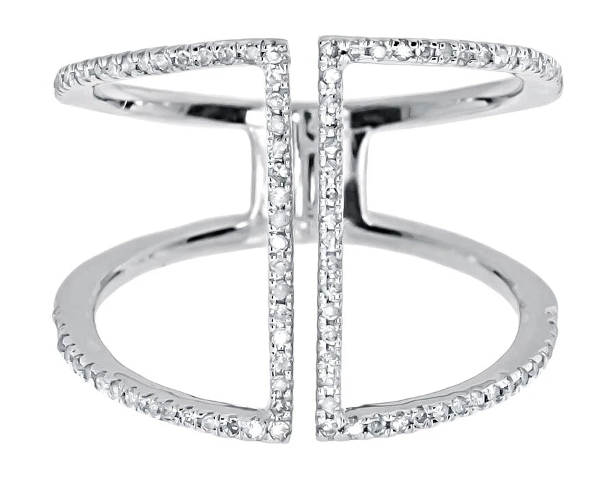 14K WHITE GOLD LADIES ROUND DIAMOND FASHION RING: 14k White Gold Ladies Round Diamond Fashion Ring Brand: None Type: Ring Material: Metal White Gold Main Stone Natural Color: None Size: 7 US Accessories: None Accessories Notice: When purc
