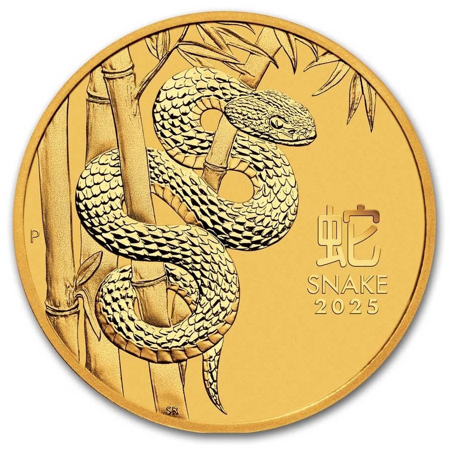 2025 AUS 1 OZ GOLD LUNAR YEAR OF THE SNAKE (1 of 2)
