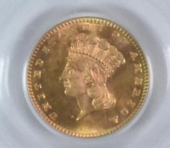 1887 $1 INDIAN PRINCESS HEAD GOLD DOLLAR (1 of 2)