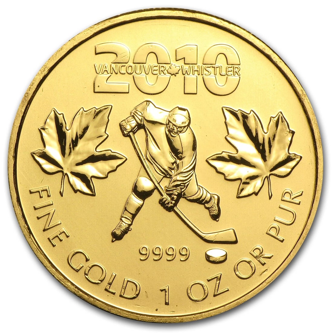 2010 CANADA 1 OZ GOLD MAPLE LEAF BU (1 of 2)