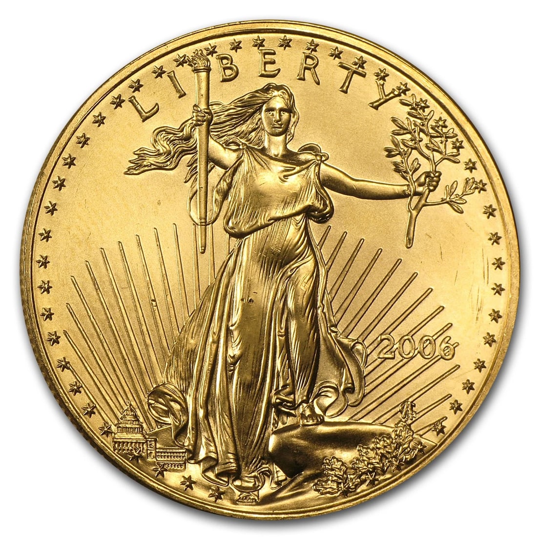 2006 1 OZ AMERICAN GOLD EAGLE BU (1 of 2)