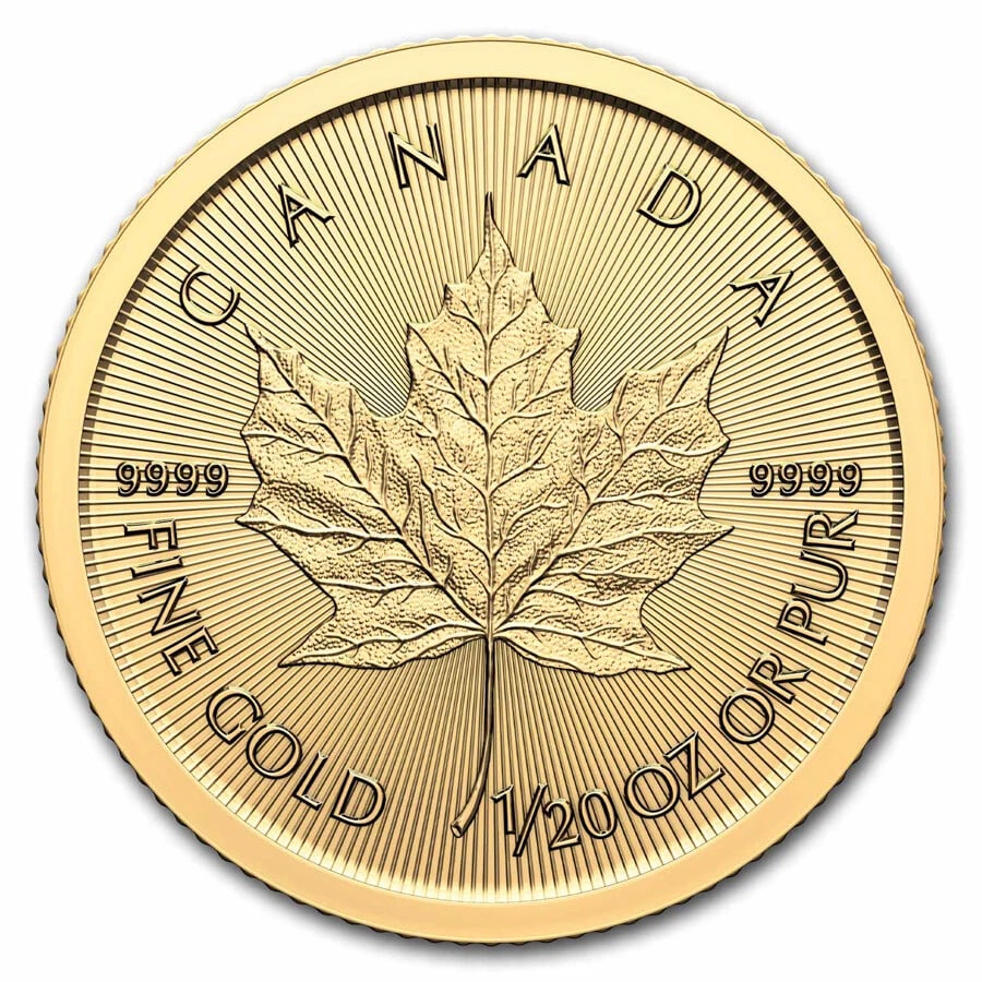 2024 CANADA 1/20 OZ GOLD MAPLE LEAF BU (1 of 2)