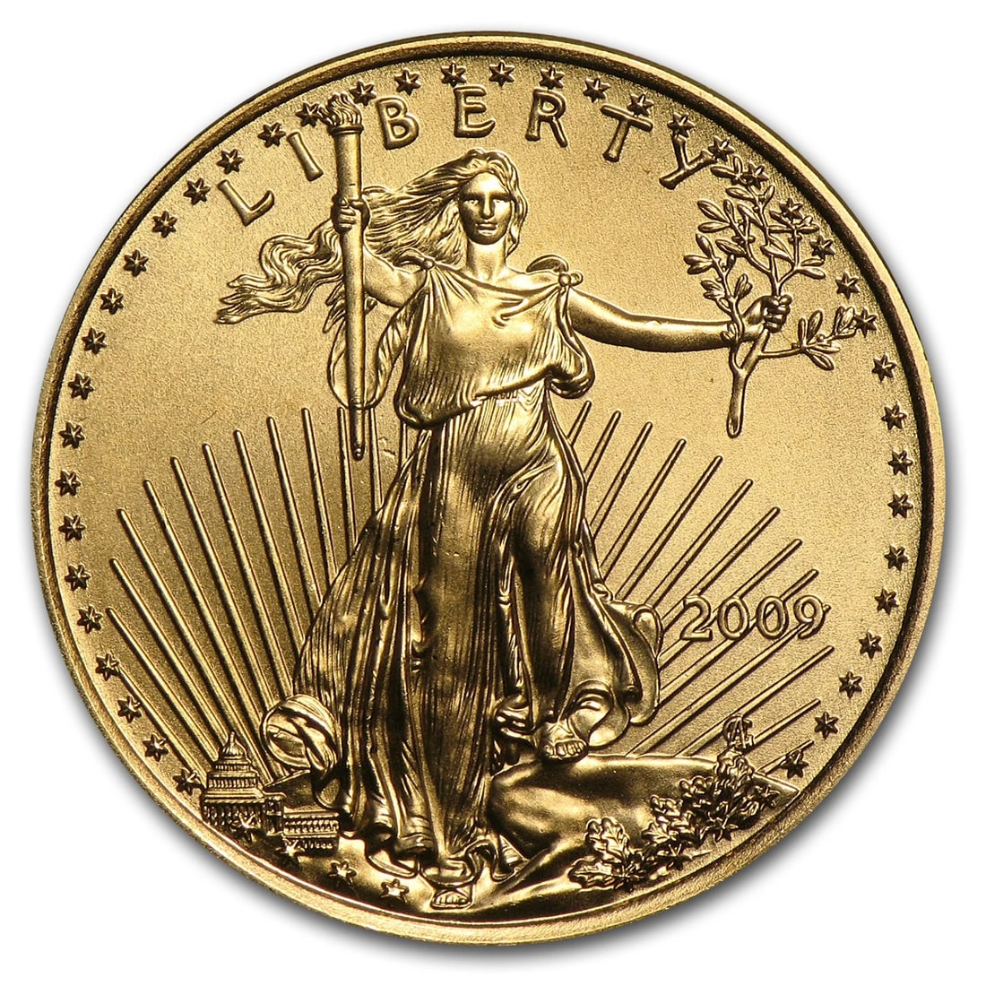 2009 1/4 OZ AMERICAN GOLD EAGLE BU: 2009 1/4 oz American Gold Eagle BU Brand : US Mint Year : 2009 Denomination : $10 Fineness : 0.9167 Country of Origin/Country/Region of Manufacture : United States Coin : None Brand/Mint