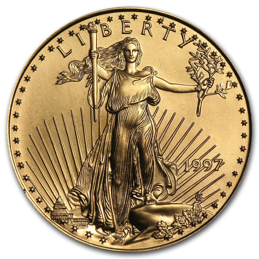 1997 1/2 OZ AMERICAN GOLD EAGLE BU (1 of 2)