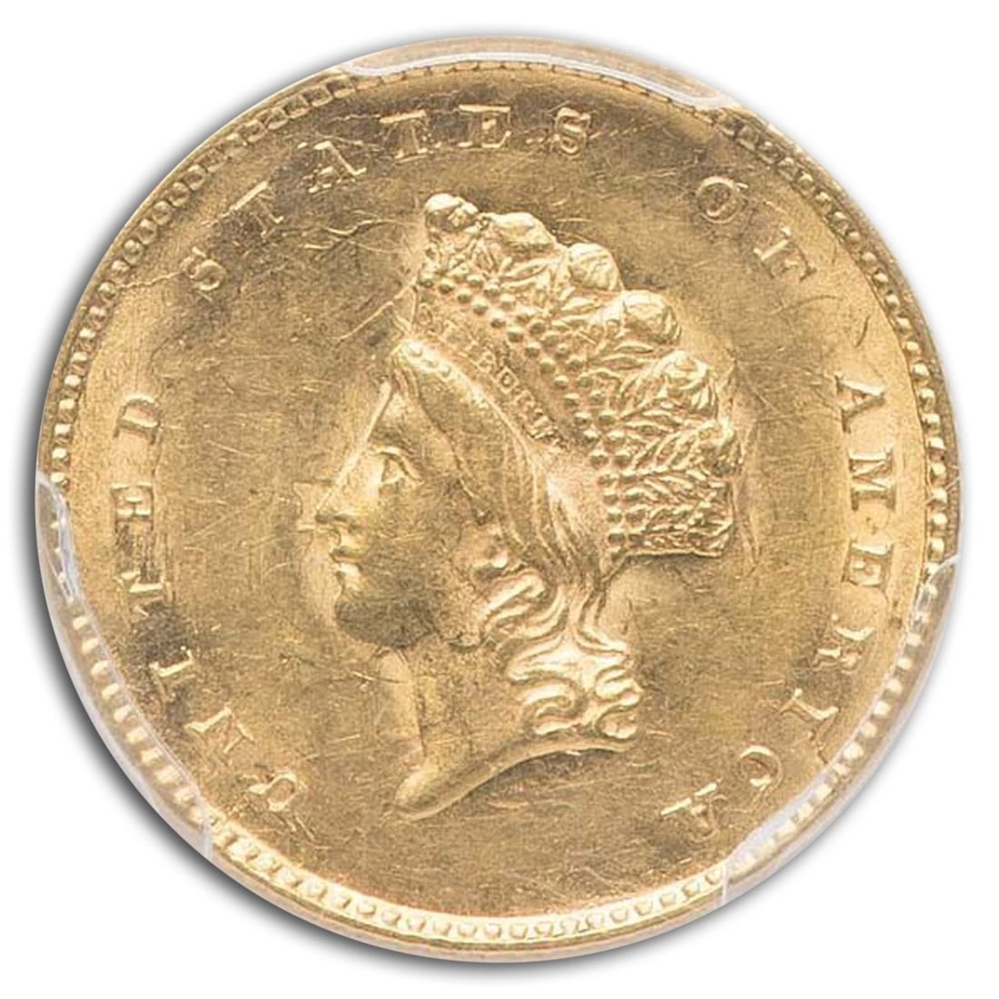 1855 $1 INDIAN HEAD GOLD TYPE 2 (1 of 2)