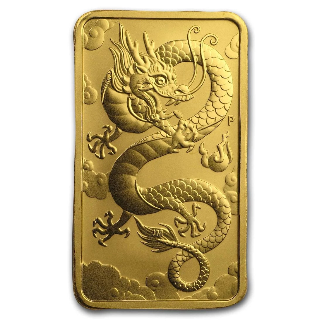 2019 AUSTRALIA 1 OZ GOLD RECTANGULAR DRAGON COIN BU (1 of 2)