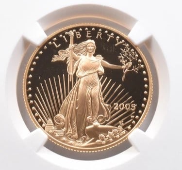 2005-W $25 AMERICAN GOLD EAGLE MERCANTI (1 of 2)