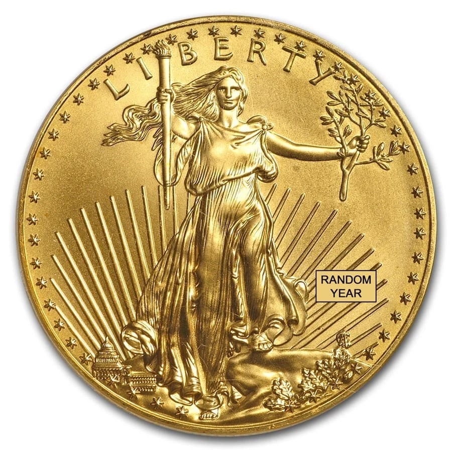 1 OZ AMERICAN GOLD EAGLE (RANDOM YEAR) (1 of 2)