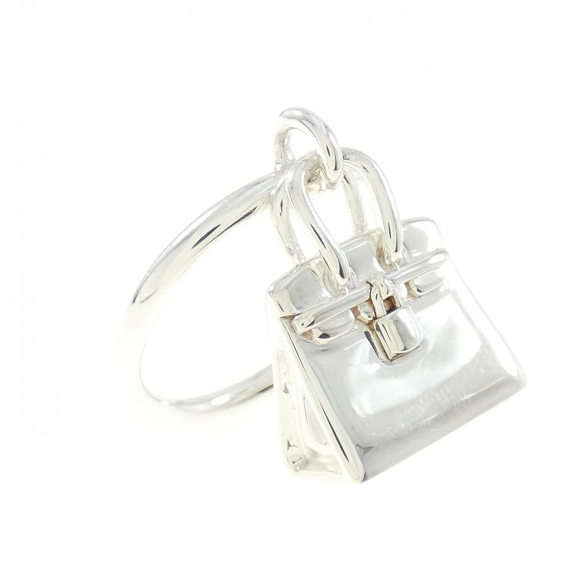 HERMES AMULET KELLY RING: HERMES Amulet Kelly Ring Brand: HERMES Type: Ring Material: 925 Silver Color: Silver Size: 6-6.5 (US size) Accessories: None Accessories Notice: When purchasing pre-owned goods, please refer