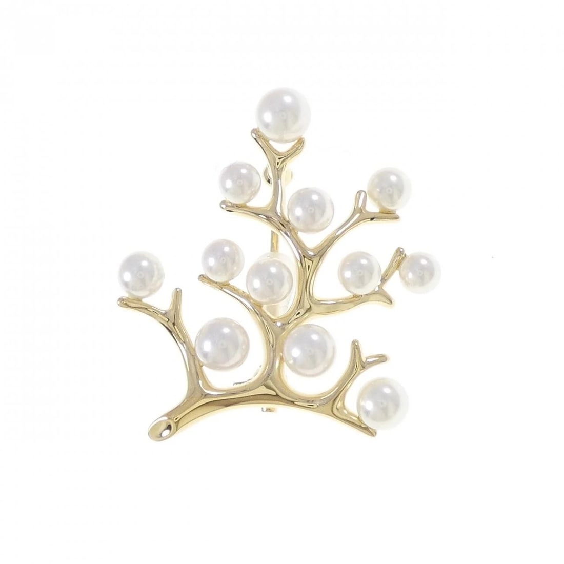 MIKIMOTO KOFUKU NO KI BROOCH: MIKIMOTO Kofuku no ki Brooch Brand: MIKIMOTO Type: Pendant Brooch Material: K18 Yellow Gold Main Stone Akoya Pearl Color: Yellow Gold Size: ActualSize HxW: 33.6mmx29.5mm Accessories: None