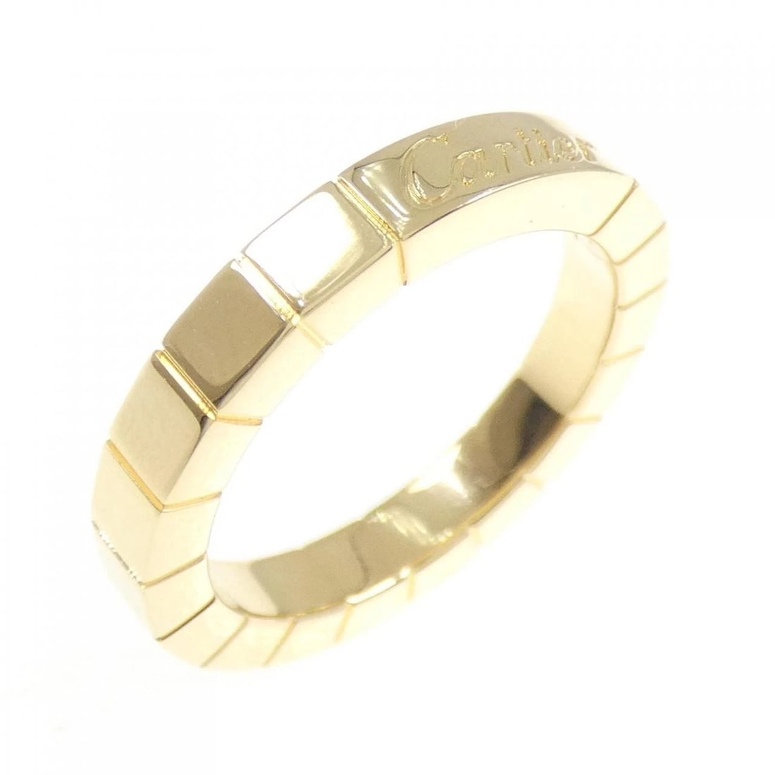 CARTIER LANIERES RING: Cartier Lanieres Ring Brand: Cartier Type: Ring Material: 750 Yellow Gold Color: Yellow Gold Size: 4.5-5 (US size) Accessories: None Accessories Notice: When purchasing pre-owned goods, pl