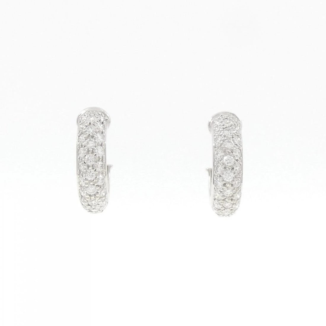 CARTIER ETERNITY EARRINGS: Cartier Eternity Earrings Brand: Cartier Type: Earrings Material: Platinum 950 Main Stone Natural Color: Platinum Size: ActualSize HxW: 13.8mmx3.7mm Accessories: None Accessories Notice: When