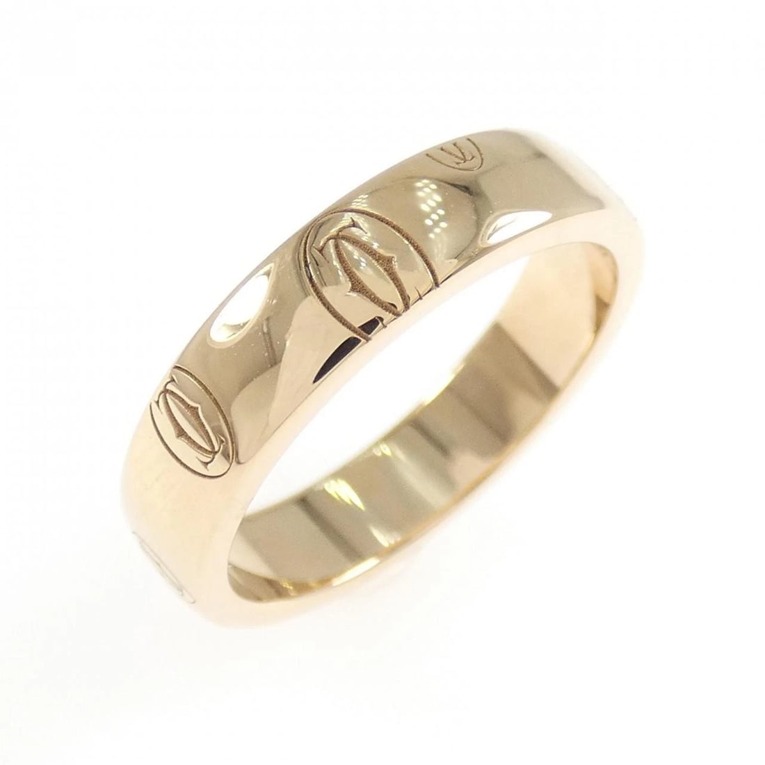 CARTIER HAPPY BIRTHDAY RING: Cartier Happy Birthday Ring Brand: Cartier Type: Ring Material: 750 Pink Gold Color: Pink Gold Size: 4-4.5 (US size) Accessories: None Accessories Notice: When purchasing pre-owned goods,