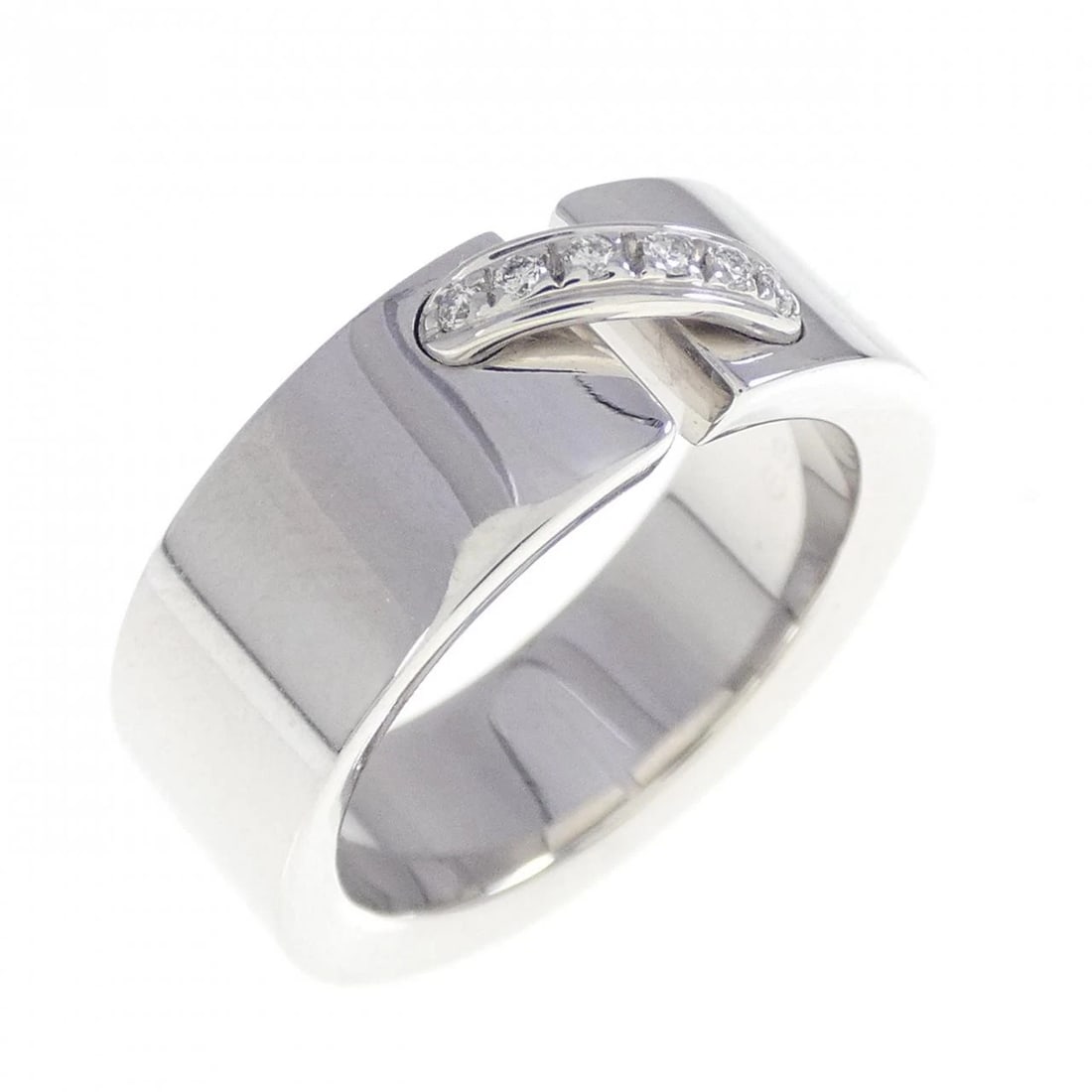 CHAUMET LIENS SMALL RING: CHAUMET Liens Small Ring Brand: CHAUMET Type: Ring Material: 750 White Gold Main Stone Natural Color: White Gold Size: 4.5-5 (US size) Accessories: None Accessories Notice: When purchasing