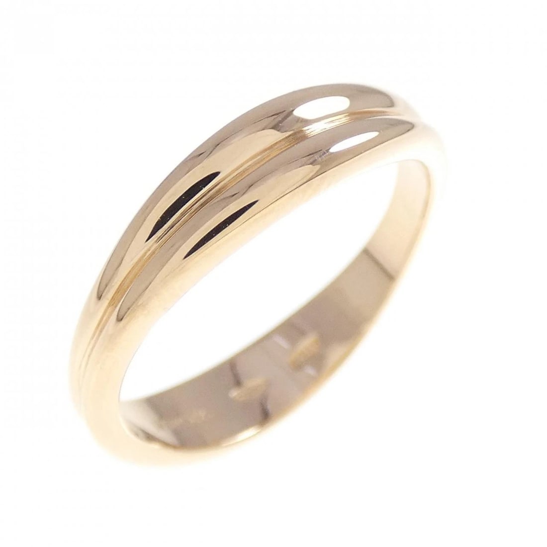 TIFFANY 750PG RING: Tiffany 750PG Ring Brand: Tiffany Type: Ring Material: 750 Pink Gold Color: Pink Gold Size: 4.5-5 (US size) Accessories: None Accessories Notice: When purchasing pre-owned goods, please refer