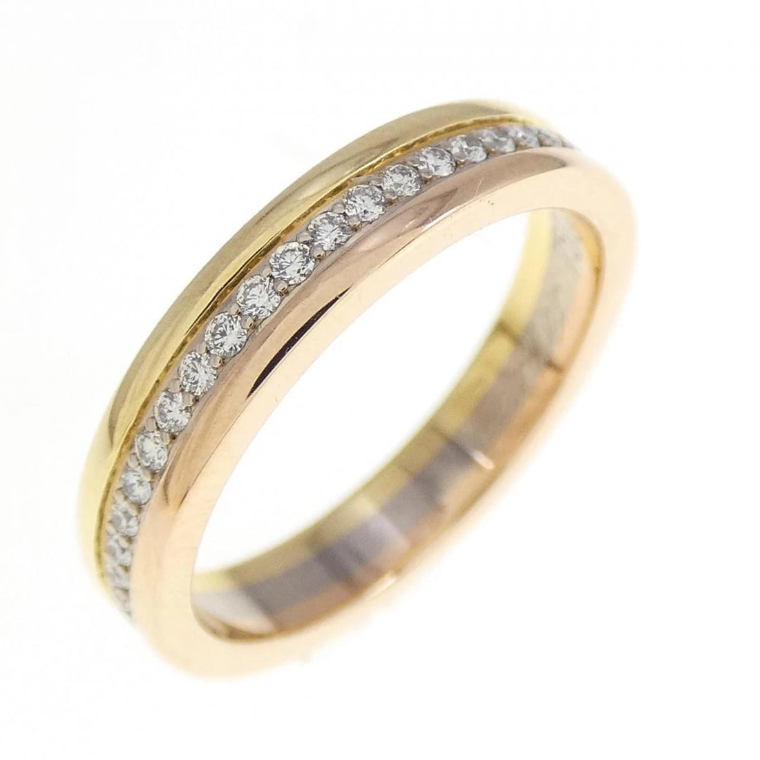CARTIER LOUIS CARTIER VENDOME RING: Cartier Louis Cartier VENDOME Ring Brand: Cartier Type: Ring Material: 750 Yellow Gold 750 White Gold 750 Pink Gold Main Stone Natural Color: Yellow Gold White Gold Pink Gold Size: 4-4.5 (US