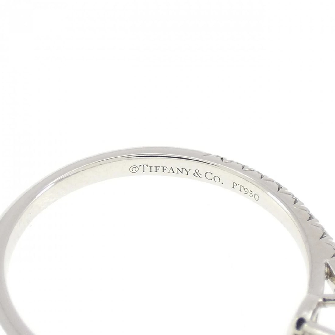 TIFFANY SOLESTE EMERALD CUT RING - 4