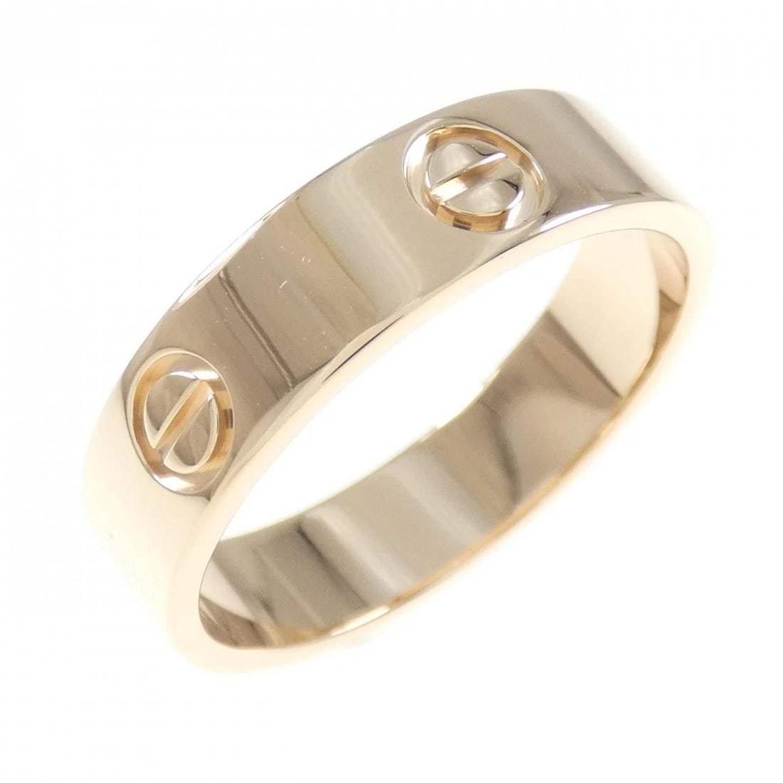 CARTIER LOVE RING: Cartier Love Ring Brand: Cartier Type: Ring Material: 750 Pink Gold Color: Pink Gold Size: 10.5 (US size) Accessories: None Accessories Notice: When purchasing pre-owned goods, please refer