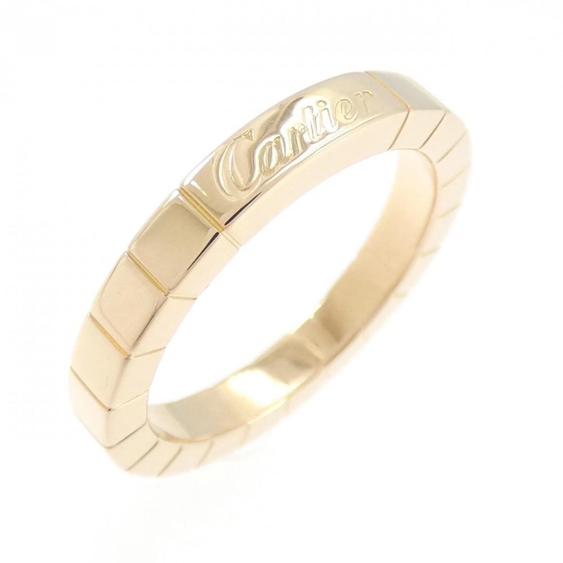 CARTIER LANIERES RING: Cartier Lanieres Ring Brand: Cartier Type: Ring Material: 750 Pink Gold Color: Pink Gold Size: 6-6.5 (US size) Accessories: None Accessories Notice: When purchasing pre-owned goods, please
