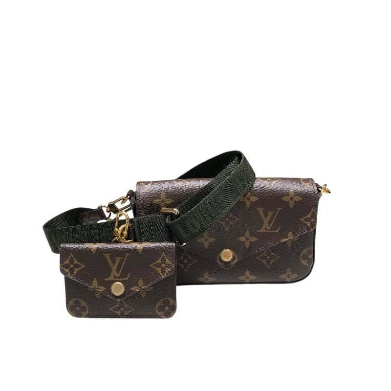 LOUIS VUITTON MULTI POCHETTE FELICIE SHOULDER BAG: LOUIS VUITTON Multi Pochette Felicie Shoulder Bag Brand: LOUIS VUITTON Type: Shoulder Bag Material: PVC Color: Monogram Size: W6.7 x H4.3x D1.6inch Shoulder:33.9inch Accessories: None
