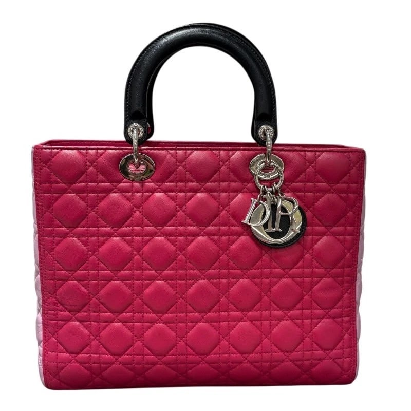CHRISTIAN DIOR LADY DIOR LARGE HANDBAG (1 of 6)
