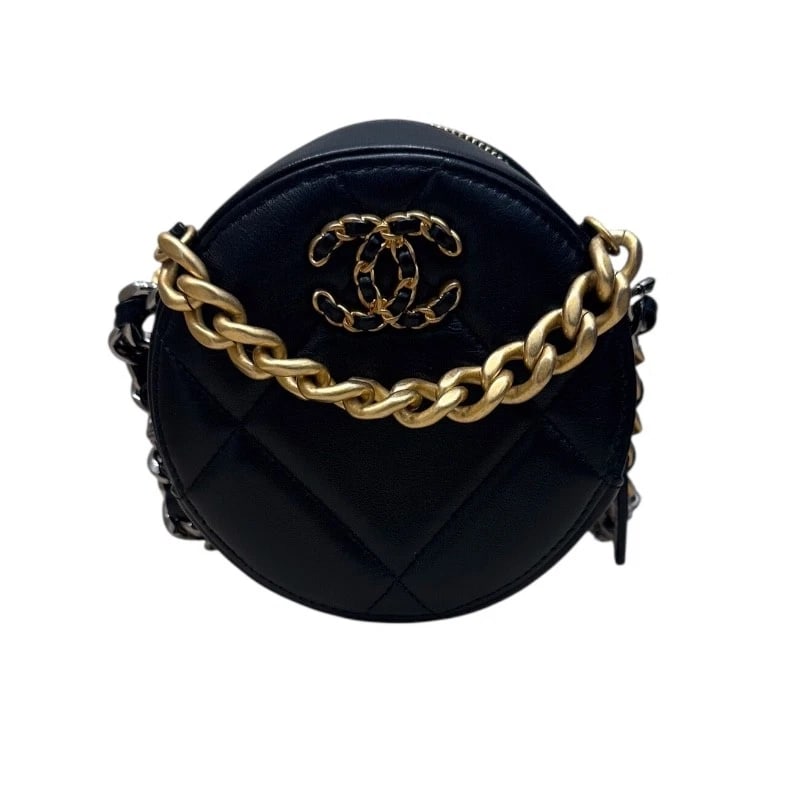 CHANEL19 ROUND CHAIN SHOULDER BAG (1 of 11)