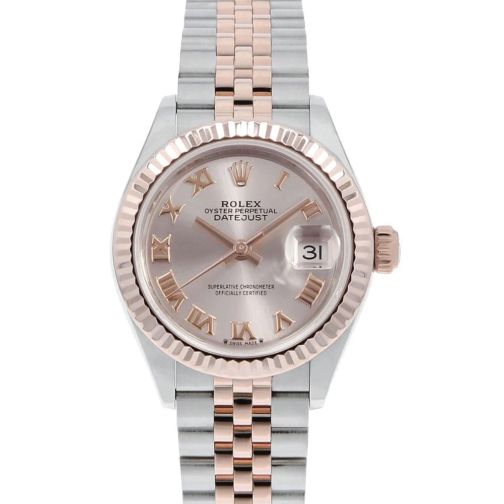 ROLEX DATEJUST SUNDUST ROMAN JUBILEE BRACELET WATCH: ROLEX Datejust Sundust Roman jubilee bracelet Watch Brand: ROLEX Type: Wrist watch Material: Band Material Stainless Steel/Everose Gold, Case Material Stainless Steel Color: Dial Color Sundust Siz