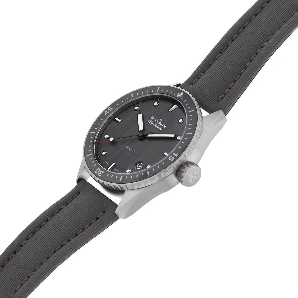 BLANCPAIN FATHOMS BATIS CALFSKIN WATCH - 2