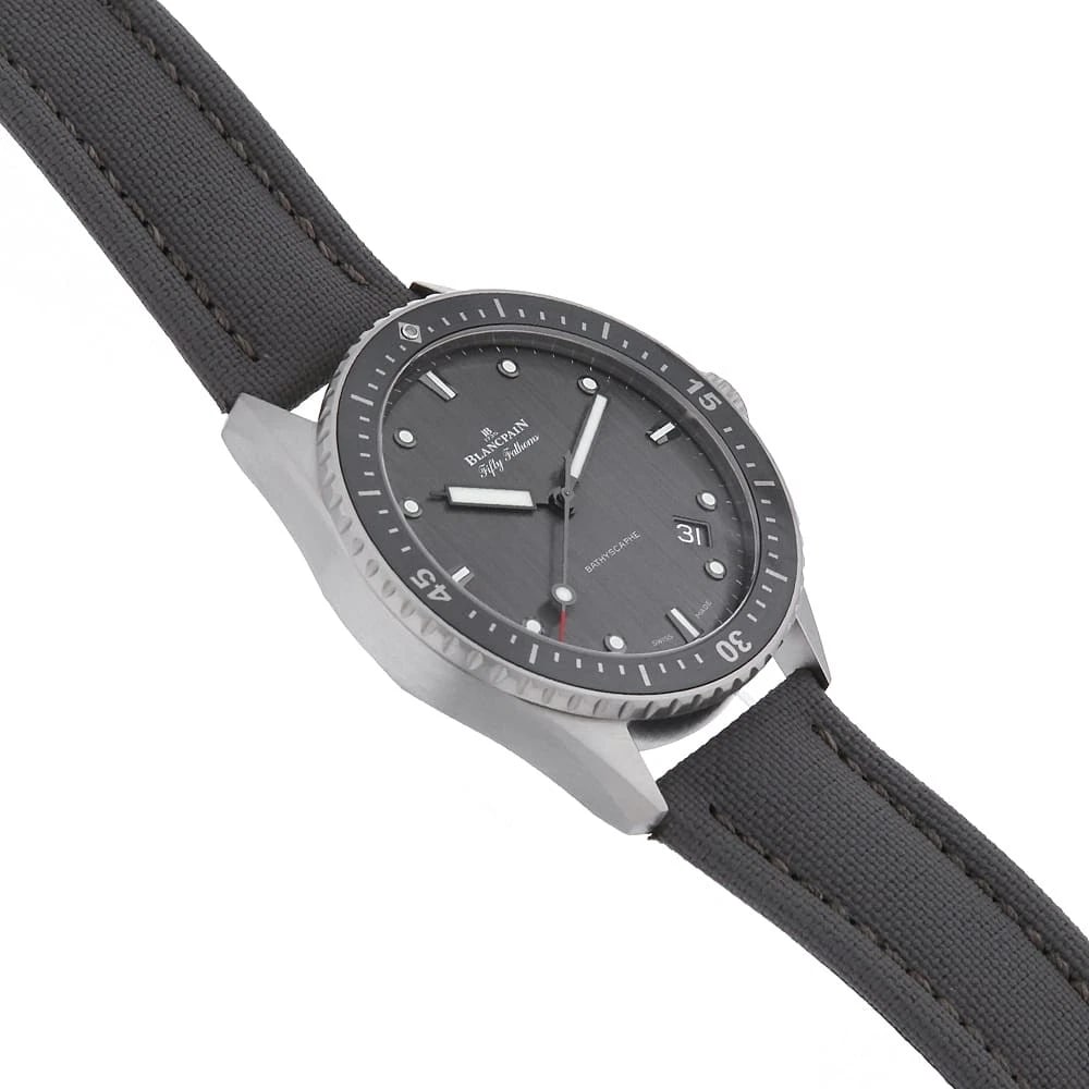 BLANCPAIN FATHOMS BATIS CALFSKIN WATCH - 3