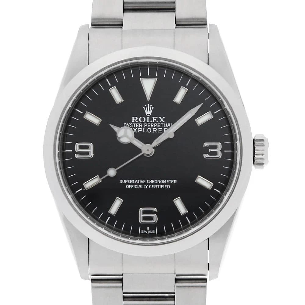 ROLEX EXPLORER BLACK U WATCH (1 of 5)