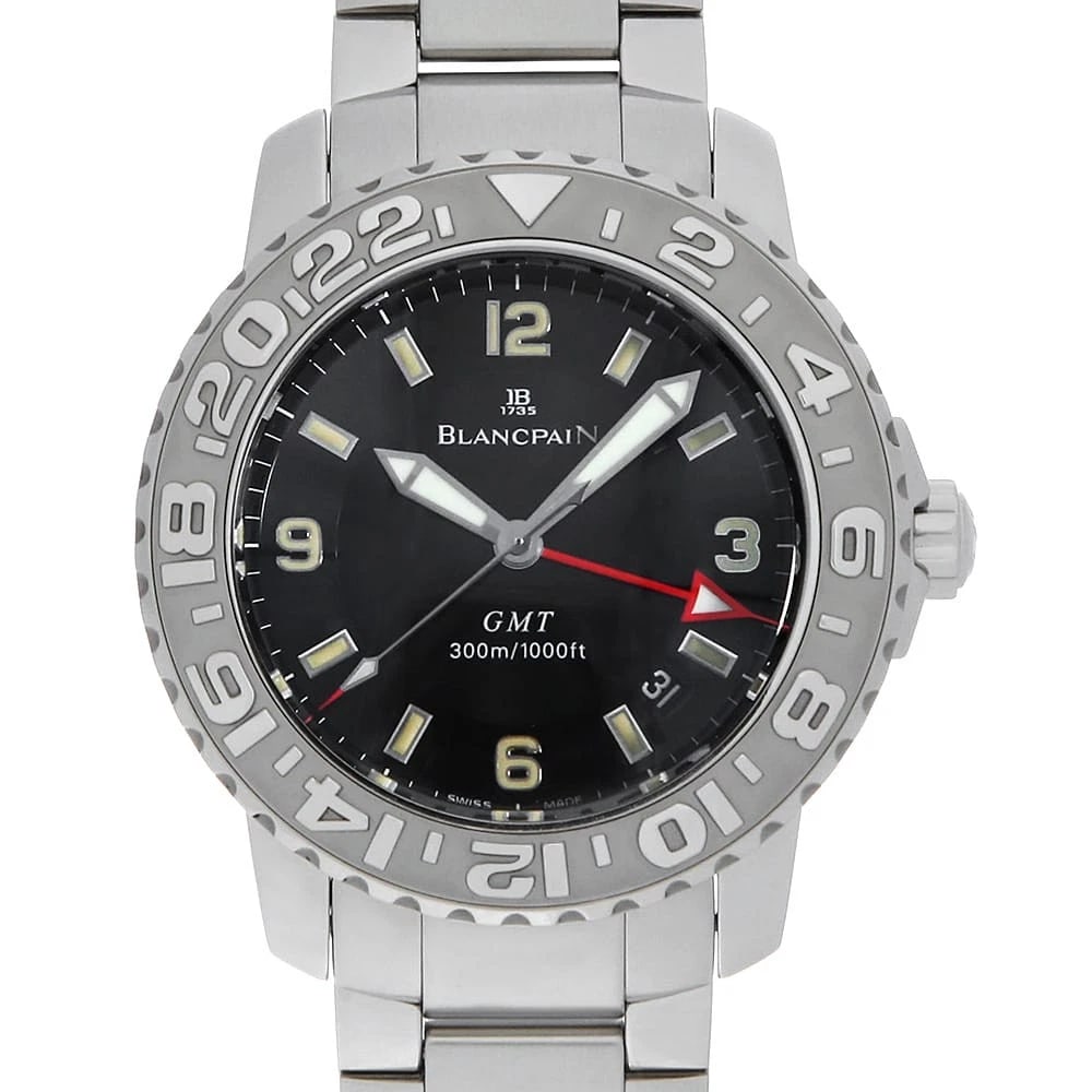 BLANCPAIN TRILOGY WATCH: BLANCPAIN Trilogy Watch Brand: BLANCPAIN Type: Wrist watch Material: Band Material Stainless Steel, Case Material Stainless Steel Color: Dial Color Black Size: Band Size 18.5cm (7.3inch), Case