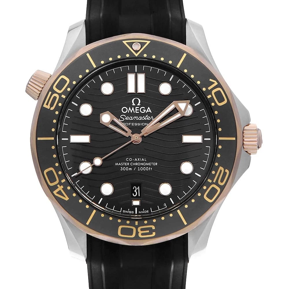 OMEGA SEAMASTER DIVER CO-AXIAL MASTER CHRONOMETER WATCH: OMEGA Seamaster Diver Co-Axial Master Chronometer, Watch Brand: OMEGA Type: Wrist watch Material: Band Material rubber, Case Material Stainless Steel Color: Dial Color Black Size: Band Size NONE,