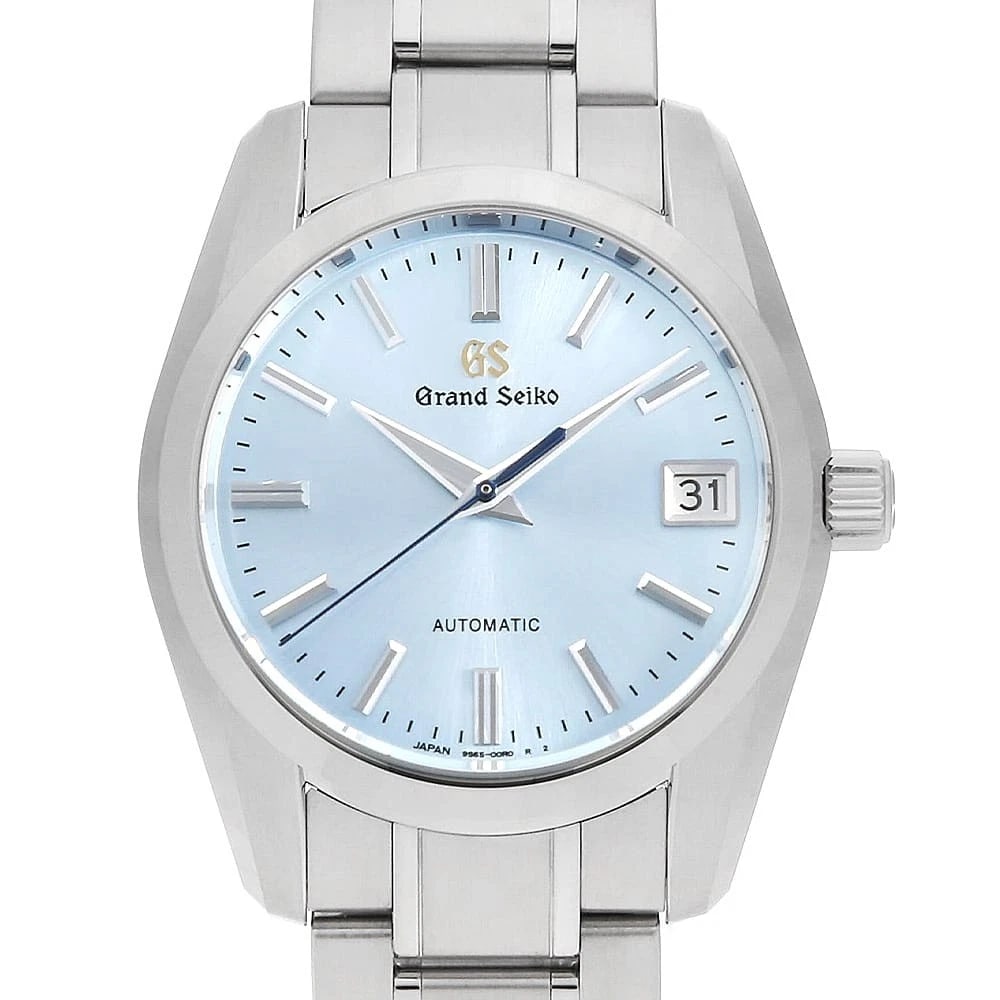GRAND SEIKO HERITAGE COLLECTION MECHANICAL CALIBER WATCH: Grand Seiko Heritage Collection Mechanical Caliber, Watch Brand: Grand Seiko Type: Wrist watch Material: Band Material Stainless Steel, Case Material Stainless Steel Color: Dial Color Blue Size: B