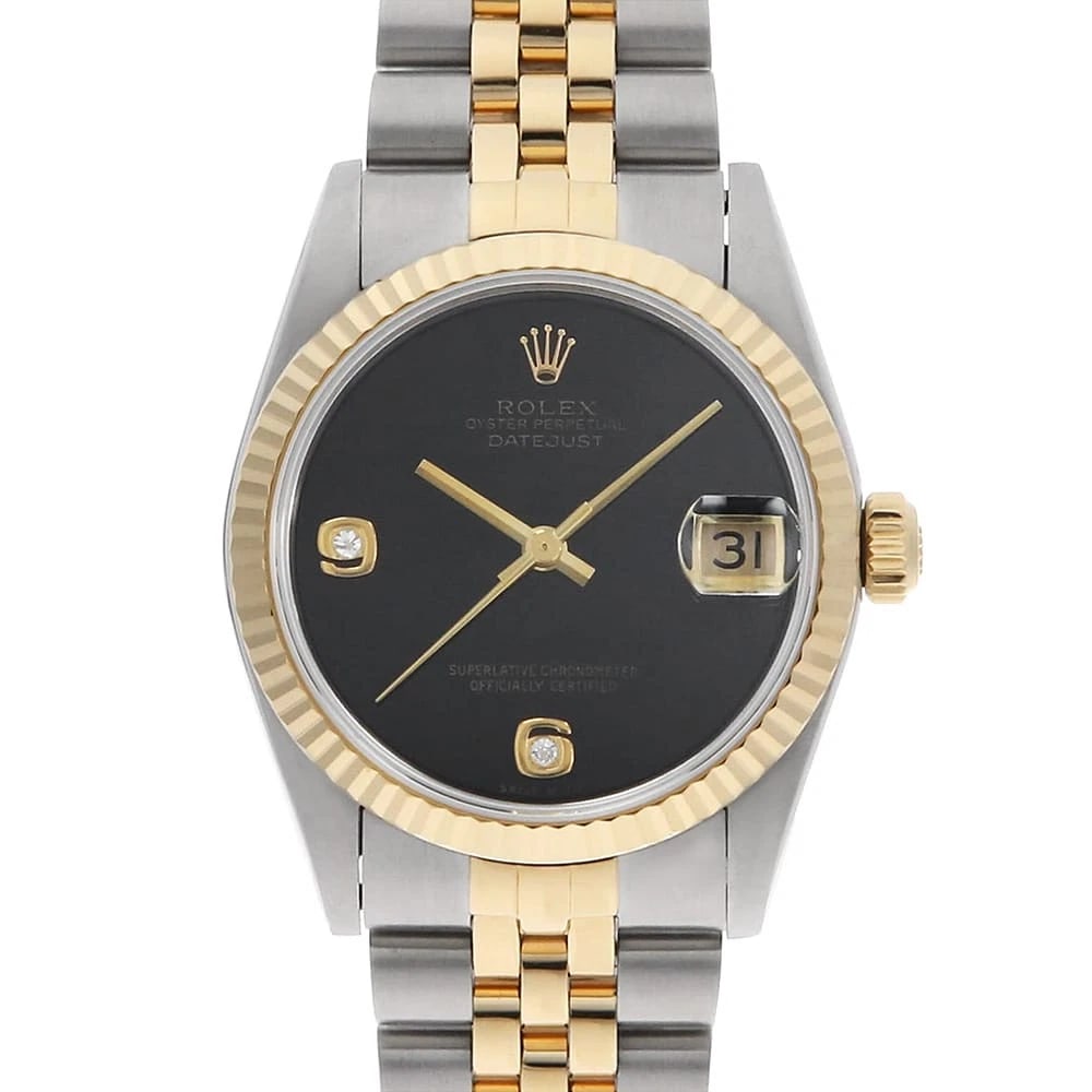 ROLEX DATEJUST DIAMOND ONYX U WATCH (1 of 6)