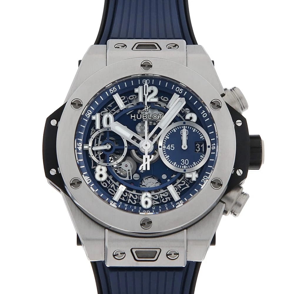 HUBLOT BIG BANG UNICO TITANIUM BLUE WATCH (1 of 6)