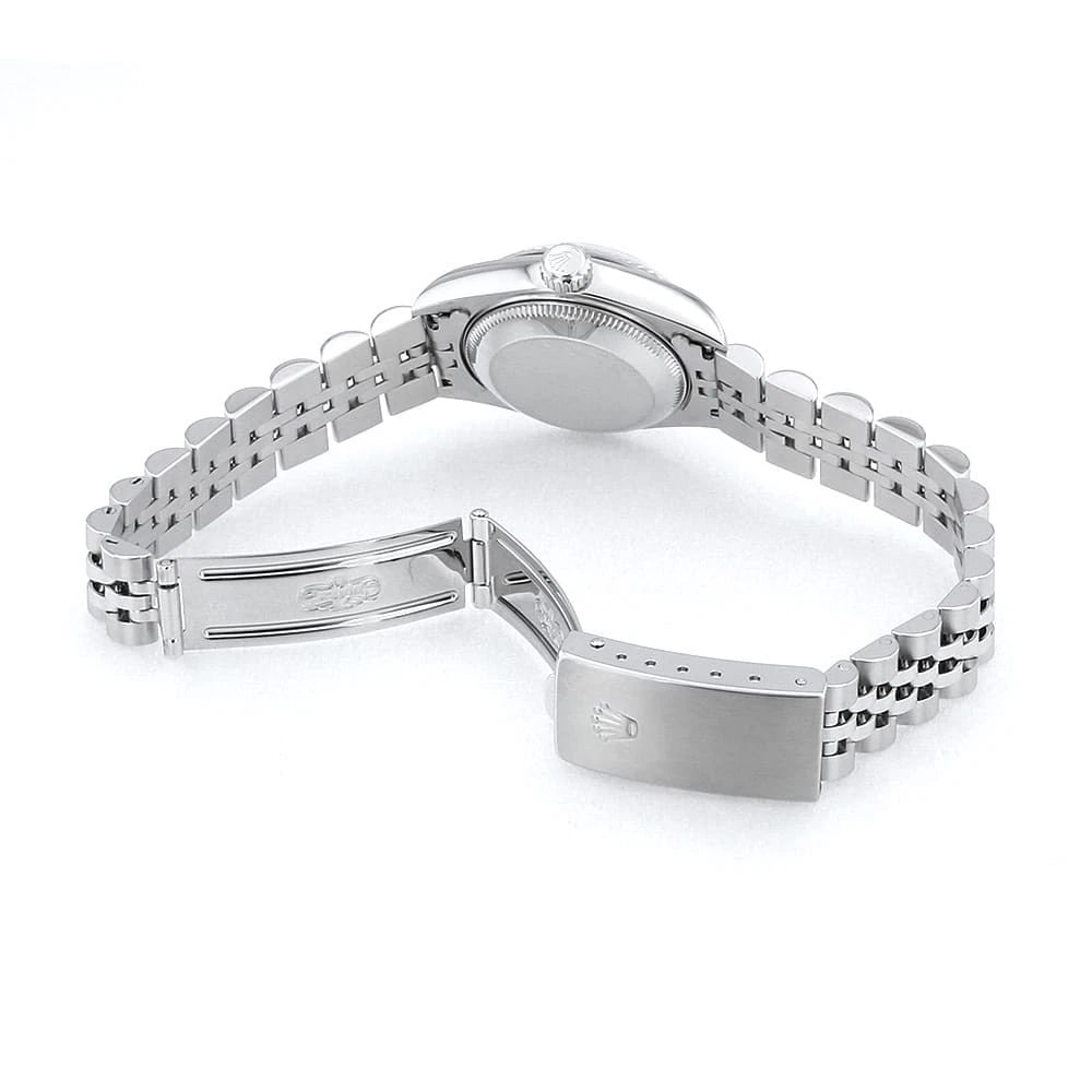 ROLEX DATEJUST SILVER WATCH - 4