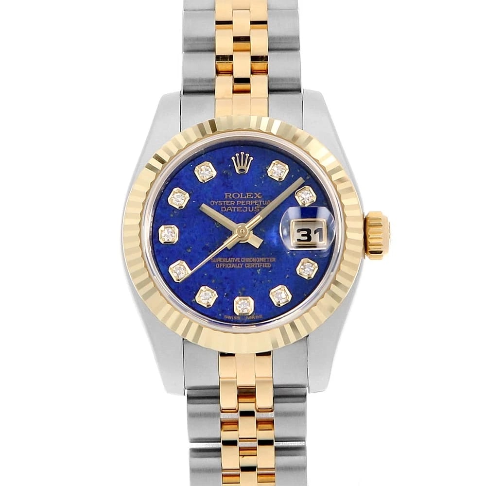 ROLEX DATEJUST DIAMOND LAPIS LAZULI Z WATCH: ROLEX Datejust Diamond lapis lazuli Z Watch Brand: ROLEX Type: Wrist watch Material: Band Material Stainless Steel/Yellow Gold, Case Material Stainless Steel Color: Dial Color lapis lazuli Size: B