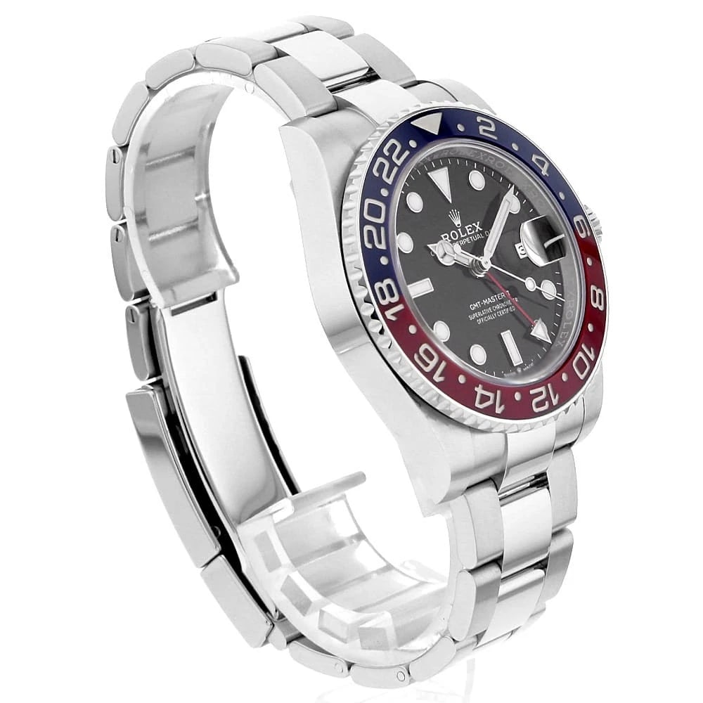 ROLEX GMT MASTER II BLACK ROW OYSTER BRACELET WATCH - 3