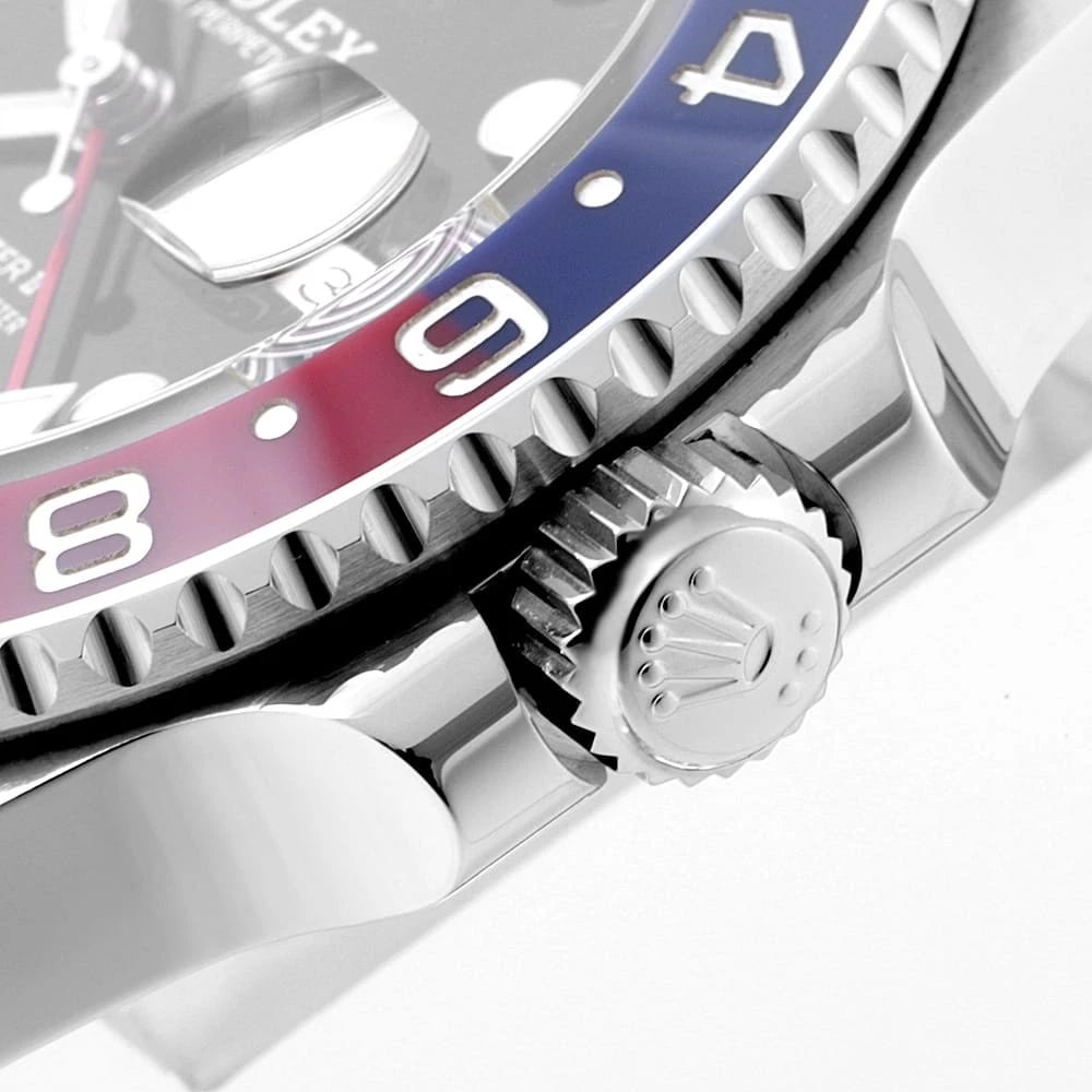 ROLEX GMT MASTER II BLACK ROW OYSTER BRACELET WATCH - 7