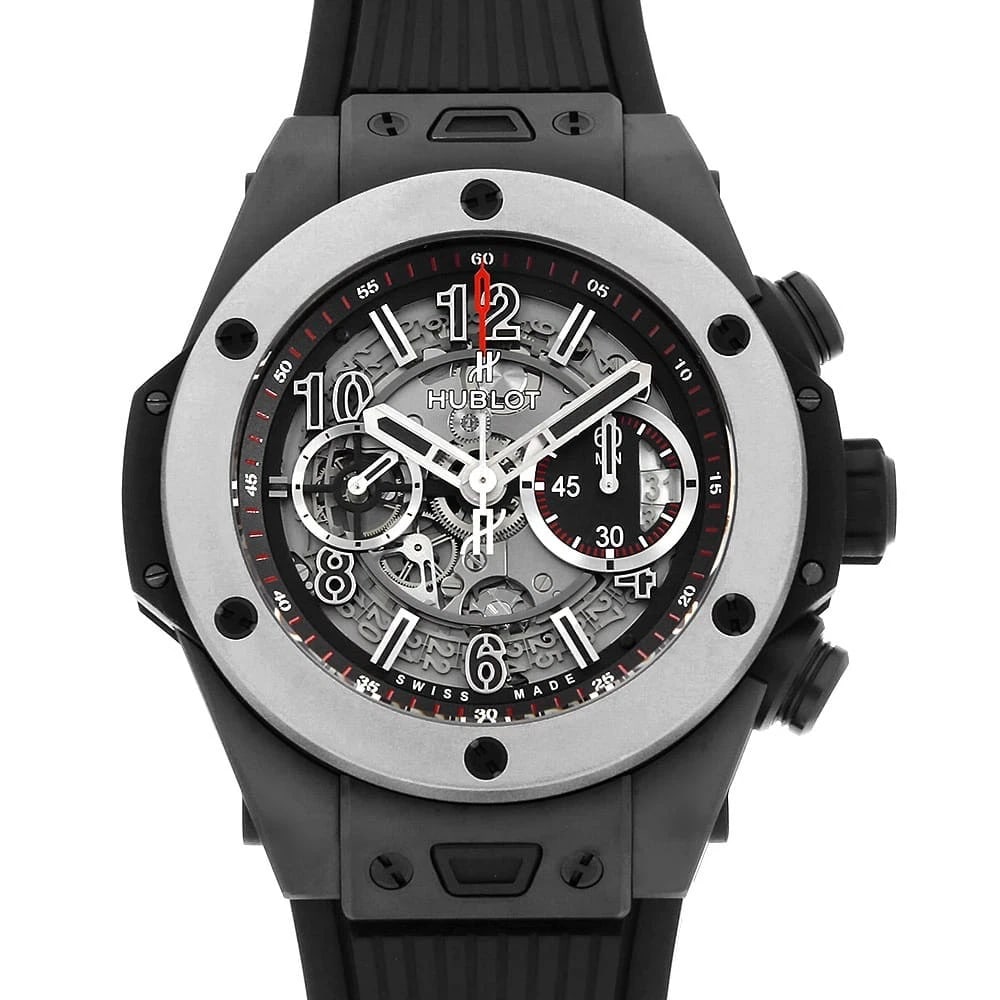 HUBLOT BIG BANG UNICO CERAMIC PLATINUM YOSHIDA SPECIAL WATCH: HUBLOT Big Bang Unico Ceramic Platinum Yoshida SpecialWatch Brand: HUBLOT Type: Wrist watch Material: Band Material rubber, Case Material Ceramic Color: Dial Color Skeleton Size: Band Size