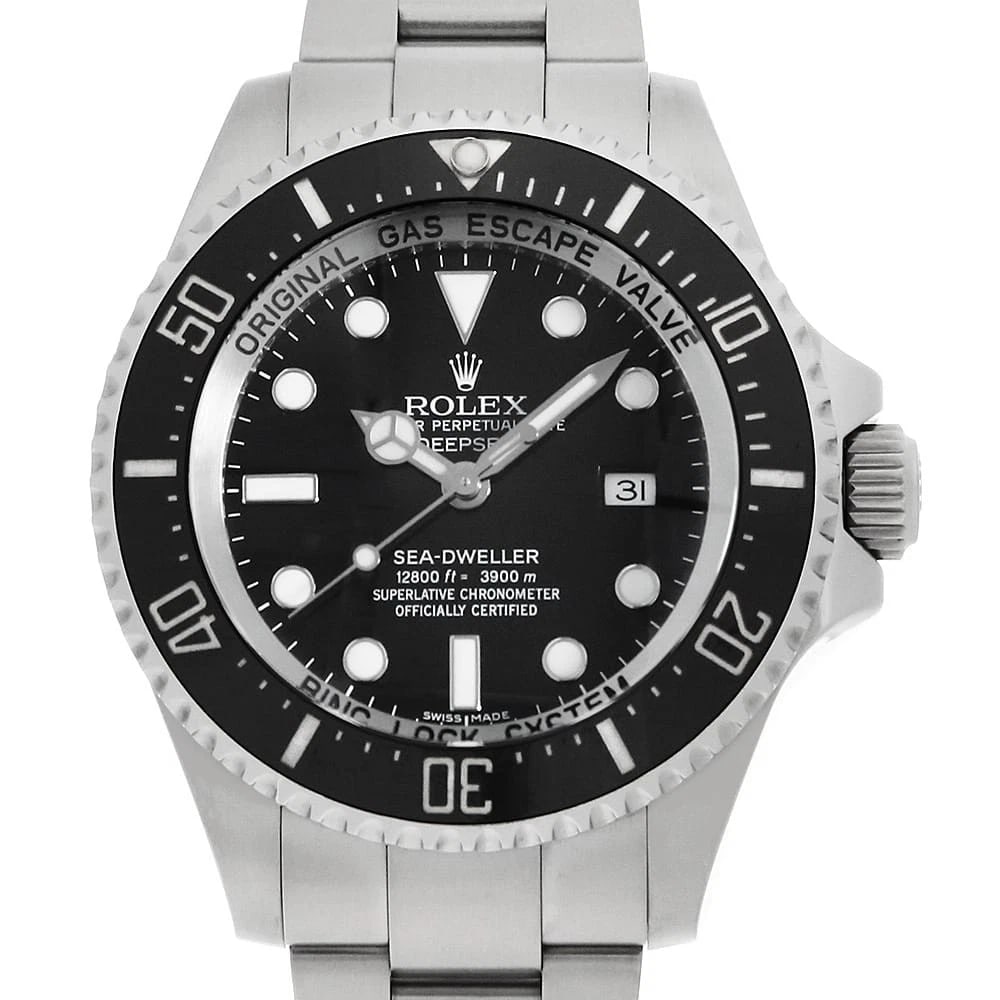 ROLEX DEEP SEA BLACK WATCH: ROLEX Deep sea black Watch Brand: ROLEX Type: Wrist watch Material: Band Material Stainless Steel, Case Material Stainless Steel Color: Dial Color Black Size: Band Size 20.5cm (8.1inch), Case