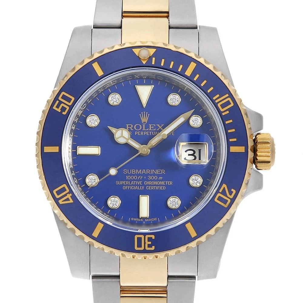 ROLEX SUBMARINER DATE DIAMOND BLUE WATCH (1 of 7)