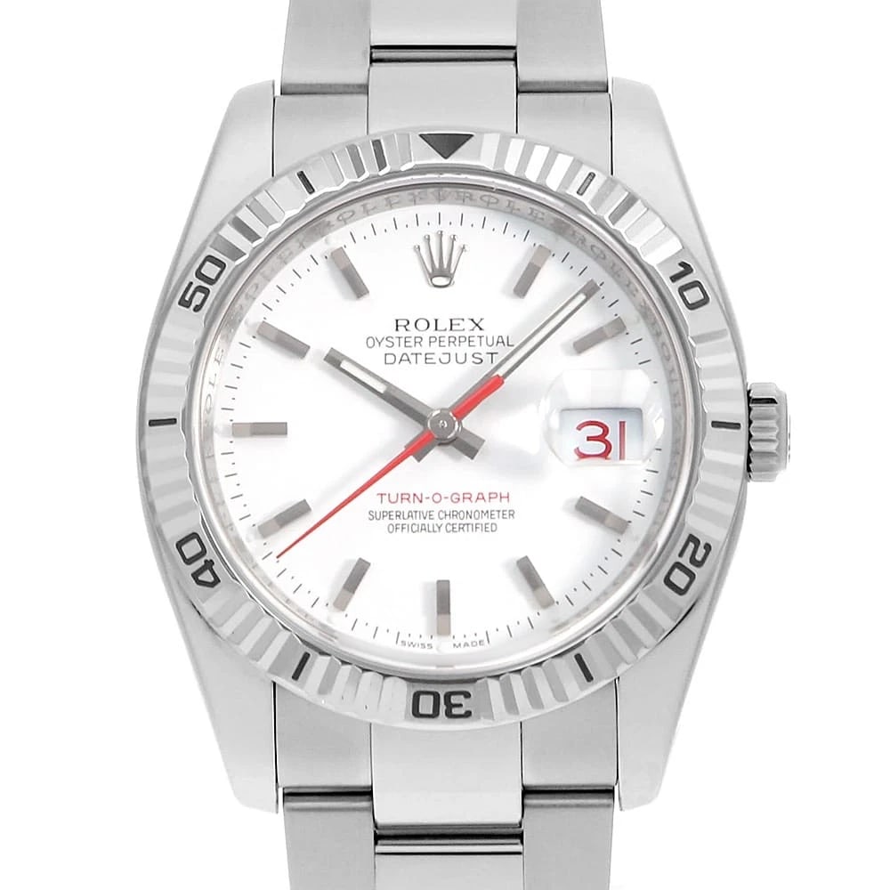 ROLEX TERNOGRAPH WHITE OYSTER BRACELET F WATCH: ROLEX Ternograph white oyster bracelet F Watch Brand: ROLEX Type: Wrist watch Material: Band Material Stainless Steel, Case Material Stainless Steel Color: Dial Color White Size: Band Size