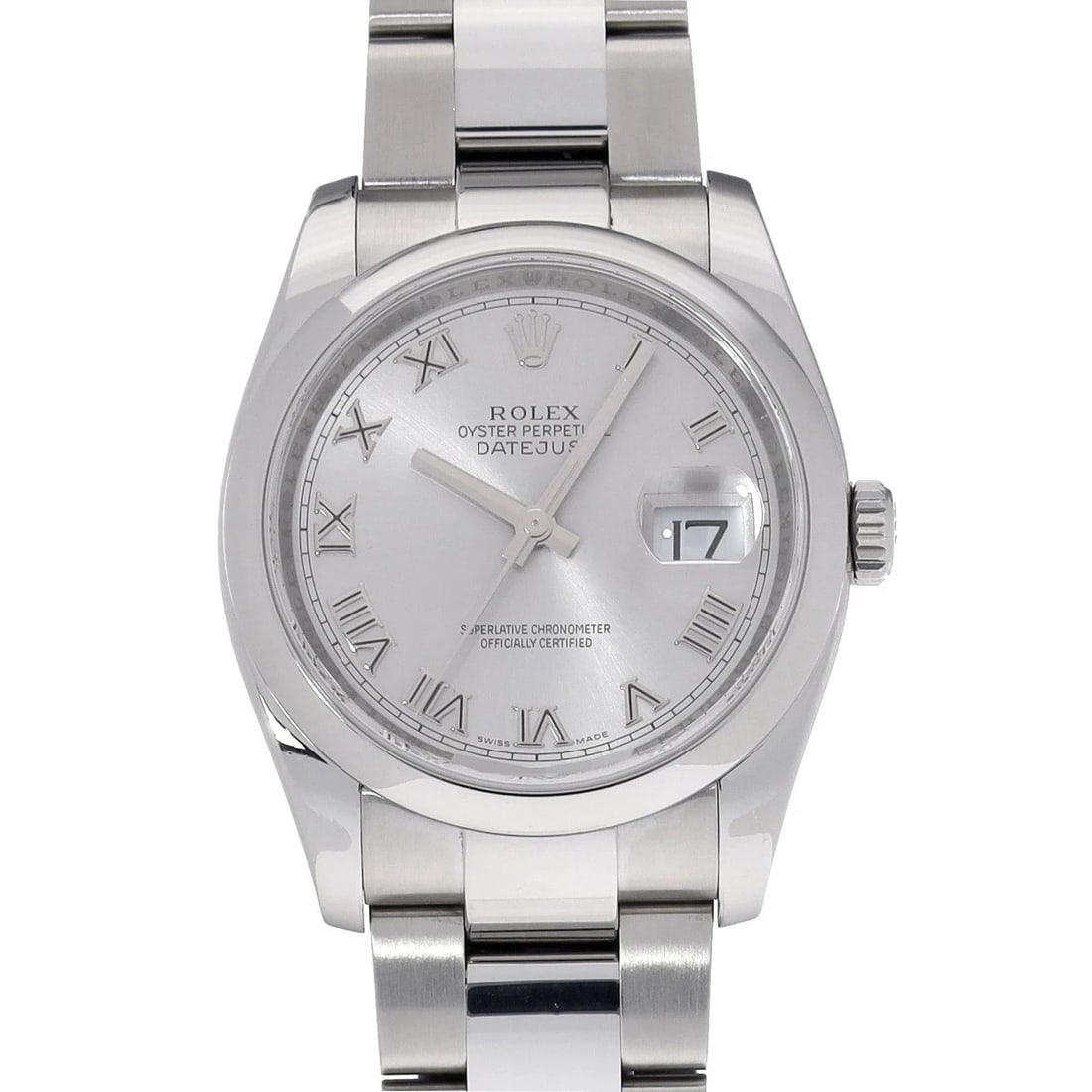 ROLEX DATEJUST GRAY WATCH: ROLEX Datejust gray WATCH Brand: ROLEX Type: Wristwatch Material: Band Material Stainless steel, Case Material Stainless steel Color: Dial Color gray Size: Case H/about 36mm W/about 36mm