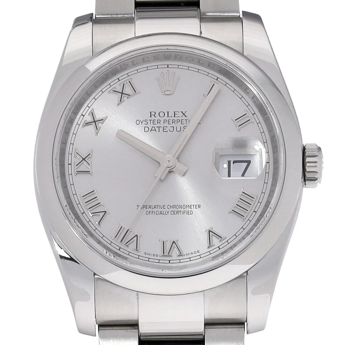 ROLEX DATEJUST GRAY WATCH - 5