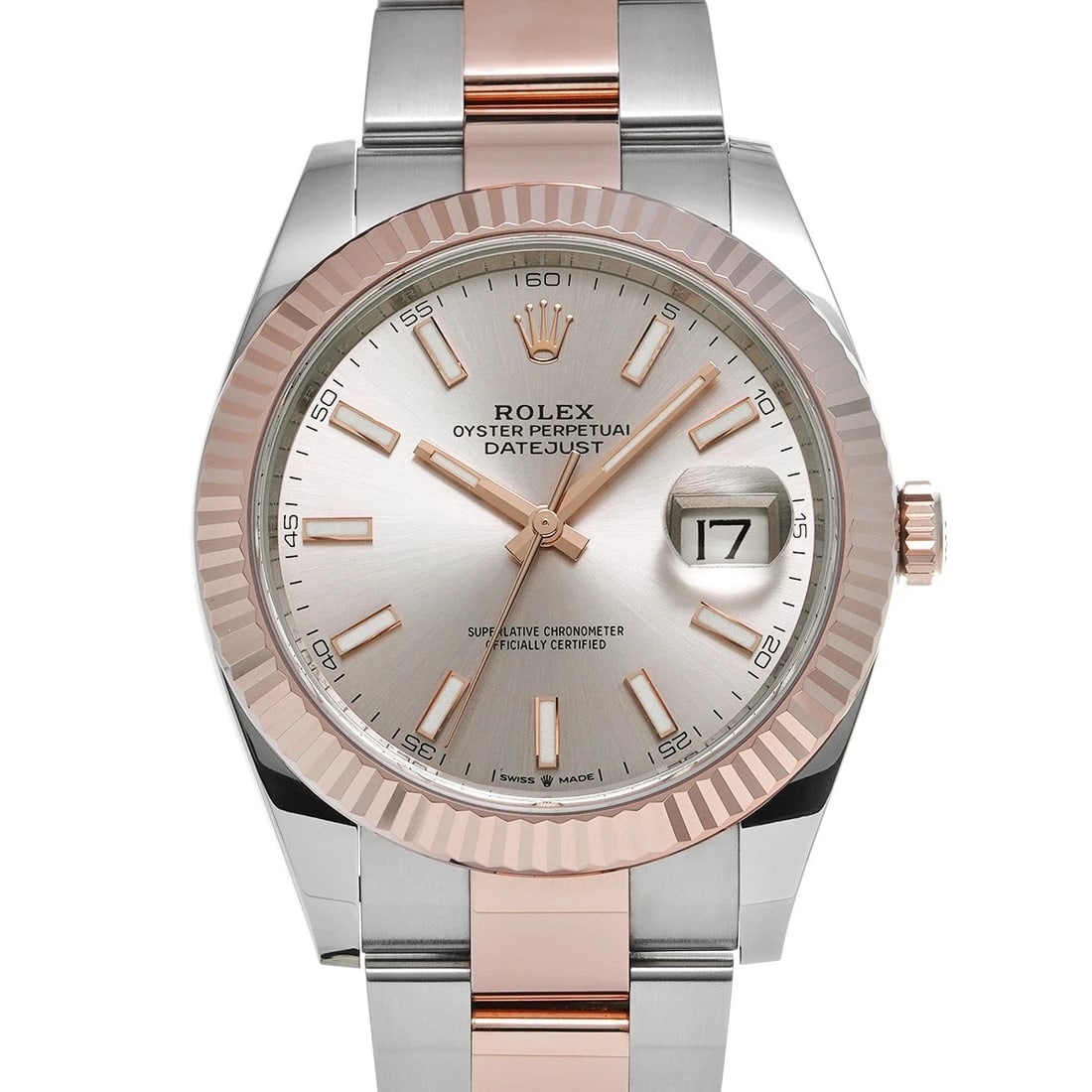 ROLEX DATEJUST SUNDUST WATCH: ROLEX Datejust Sundust WATCH Brand: ROLEX Type: Wristwatch Material: Band Material Stainless steel/Everrose gold, Case Material Stainless steel Color: Dial Color Sundust Size: Case H/about