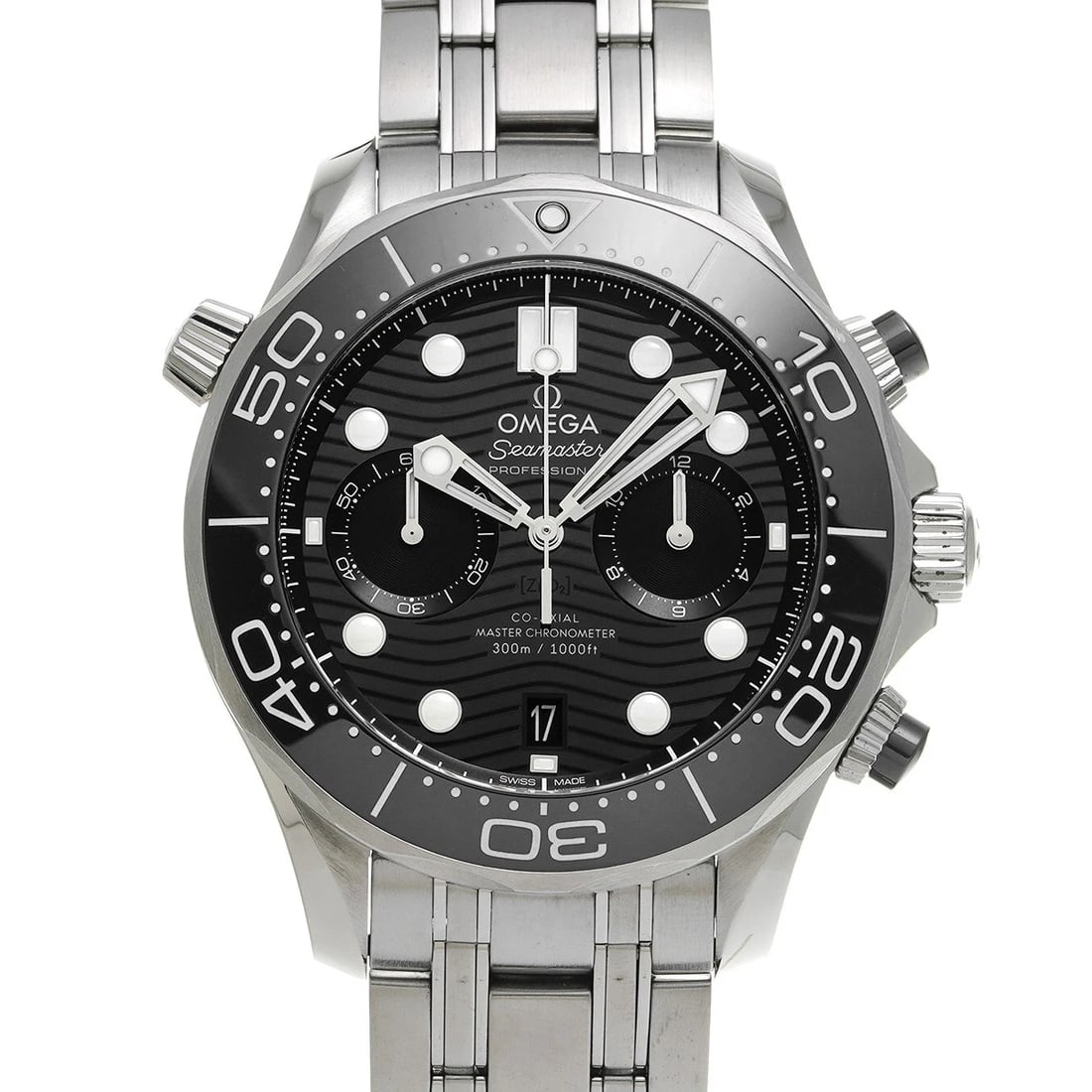 OMEGA SEAMASTER CHRONOMETER CHRONOGRAPH: OMEGA Seamaster Chronometer Chronograph Brand: OMEGA Type: Wristwatch Material: Band Material Stainless steel, Case Material Stainless steel Color: Dial Color black Size: Case H/about 44mm