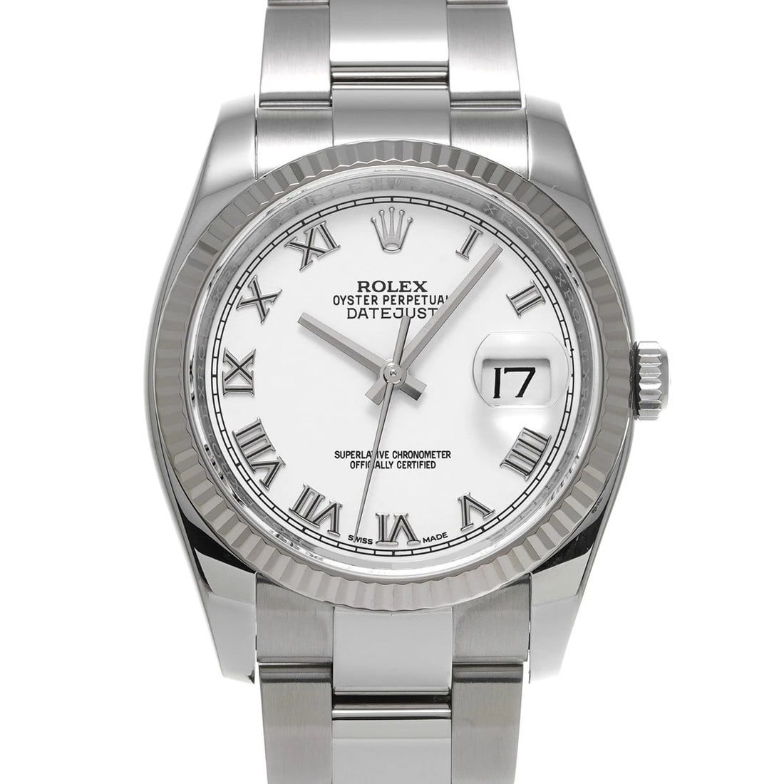 ROLEX DATEJUST WHITE WATCH: ROLEX Datejust white WATCH Brand: ROLEX Type: Wristwatch Material: Band Material Stainless steel, Case Material Stainless steel Color: Dial Color white Size: Case H/about 36mm W/about 36mm D/about