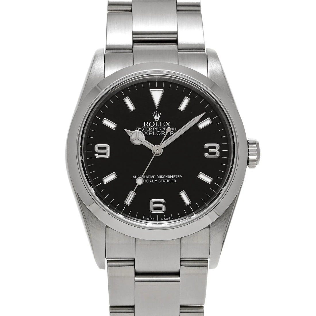 ROLEX EXPLORER BLACK WATCH: ROLEX Explorer black WATCH Brand: ROLEX Type: Wristwatch Material: Band Material Stainless steel, Case Material Stainless steel Color: Dial Color black Size: Case H/about 36mm W/about 36mm
